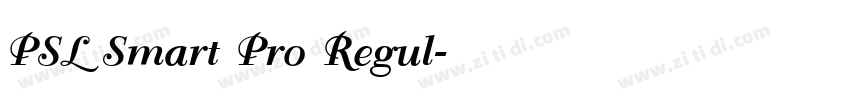 PSL Smart Pro Regul字体转换 PSL Smart Pro Regul字体转换